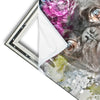 Xxl Wandbild Mops Blumen Quadrat Materialvorschau