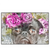 Xxl Wandbild Mops Blumen Querformat Produktvorschau Frontal