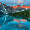 Xxl Wandbild Moraenensee Sonnenaufgang Quadrat Motivvorschau