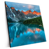 Xxl Wandbild Moraenensee Sonnenaufgang Quadrat Produktvorschau Seitlich