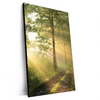 Xxl Wandbild Morgenspaziergang Im Nebeligem Wald Hochformat Produktvorschau Seitlich