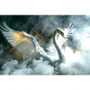 Xxl Wandbild Mystischer Schwan Im Nebel Querformat Motivvorschau
