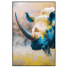 Xxl Wandbild Nashorn Farben Der Wildness Hochformat Produktvorschau Frontal