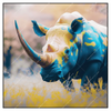 Xxl Wandbild Nashorn Farben Der Wildness Quadrat Produktvorschau Frontal