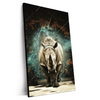 Xxl Wandbild Nashorn Zerstoert Wand Hochformat Produktvorschau Seitlich
