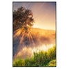 Xxl Wandbild Nebel Am Fluss Hochformat Produktvorschau Frontal