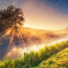 Xxl Wandbild Nebel Am Fluss Quadrat Motivvorschau