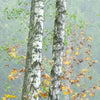 Xxl Wandbild Nebliger Birkenwald Hochformat Zoom