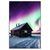 Xxl Wandbild Nordlichter Ueber Einem Holzhaus Hochformat Produktvorschau Frontal