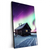 Xxl Wandbild Nordlichter Ueber Einem Holzhaus Hochformat Produktvorschau Seitlich
