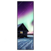 Xxl Wandbild Nordlichter Ueber Einem Holzhaus Schmal Produktvorschau Frontal
