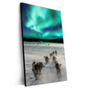 Xxl Wandbild Nordlichter Und Schlittenhunde Hochformat Produktvorschau Seitlich