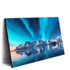 Xxl Wandbild Nordlichter Und Schneebedeckte Berge Querformat Produktvorschau Seitlich