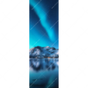 Xxl Wandbild Nordlichter Und Schneebedeckte Berge Schmal Motivvorschau