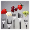 Xxl Wandbild Obst Gemuese Auf Gabeln Quadrat Produktvorschau Frontal