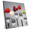 Xxl Wandbild Obst Gemuese Auf Gabeln Quadrat Produktvorschau Seitlich