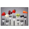 Xxl Wandbild Obst Gemuese Auf Gabeln Querformat Produktvorschau Frontal
