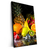 Xxl Wandbild Obst In Spritzendem Wasser Hochformat Produktvorschau Seitlich