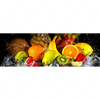 Xxl Wandbild Obst In Spritzendem Wasser Panorama Motivvorschau