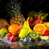 Xxl Wandbild Obst In Spritzendem Wasser Quadrat Motivvorschau