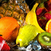 Xxl Wandbild Obst In Spritzendem Wasser Quadrat Zoom