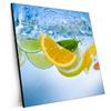 Xxl Wandbild Obst Unter Wasser Quadrat Produktvorschau Seitlich