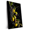 Xxl Wandbild Oliven Splash Hochformat Produktvorschau Seitlich