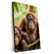 Xxl Wandbild Orang Utan Familie Im Regenwald Hochformat Produktvorschau Seitlich