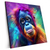 Xxl Wandbild Orang Utan In Regenbogenfarben Quadrat Produktvorschau Seitlich