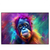 Xxl Wandbild Orang Utan In Regenbogenfarben Querformat Produktvorschau Frontal