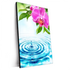 Xxl Wandbild Orchidee Wassertropfen Hochformat Produktvorschau Seitlich