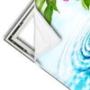 Xxl Wandbild Orchidee Wassertropfen Quadrat Materialvorschau