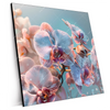 Xxl Wandbild Orchideenblueten In Pastell Quadrat Produktvorschau Seitlich