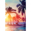 Xxl Wandbild Palmen Bei Sonnenuntergang Hochformat Motivvorschau
