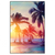 Xxl Wandbild Palmen Bei Sonnenuntergang Hochformat Produktvorschau Frontal