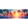 Xxl Wandbild Palmen Bei Sonnenuntergang Panorama Motivvorschau