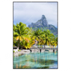 Xxl Wandbild Palmen Berg Auf Insel Hochformat Produktvorschau Frontal