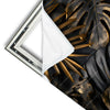 Xxl Wandbild Palmenblaetter Schwarz Gold Hochformat Materialvorschau