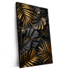 Xxl Wandbild Palmenblaetter Schwarz Gold Hochformat Produktvorschau Seitlich