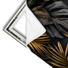 Xxl Wandbild Palmenblaetter Schwarz Gold Querformat Materialvorschau