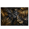 Xxl Wandbild Palmenblaetter Schwarz Gold Querformat Produktvorschau Frontal