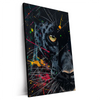 Xxl Wandbild Panther Farbexplosion Hochformat Produktvorschau Seitlich