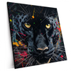 Xxl Wandbild Panther Farbexplosion Quadrat Produktvorschau Seitlich