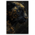 Xxl Wandbild Panther Mit Goldenen Ornamenten Hochformat Produktvorschau Frontal
