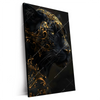 Xxl Wandbild Panther Mit Goldenen Ornamenten Hochformat Produktvorschau Seitlich
