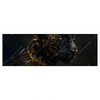 Xxl Wandbild Panther Mit Goldenen Ornamenten Panorama Produktvorschau Frontal