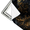 Xxl Wandbild Panther Mit Goldenen Ornamenten Quadrat Materialvorschau