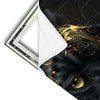 Xxl Wandbild Panther Mit Goldenen Ornamenten Schmal Materialvorschau