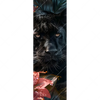Xxl Wandbild Panther Und Rote Blueten Schmal Motivvorschau