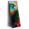 Xxl Wandbild Papagei Und Tropischer Hibiskus Schmal Produktvorschau Seitlich